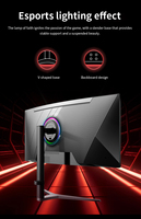 Vente en gros 34 pouces Anti-lumière bleue 165Hz Taux de rafraîchissement Moniteur PC large écran avec interface HD Moniteurs de jeu 4K
