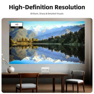 Projecteur 2026 AUN pour enfants avec protection oculaire, mise en miroir d'écran filaire pour iPhone, 720P HD, mini projecteur multimédia portable pour cinéma maison - Product Image 3