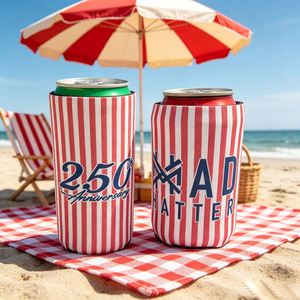 RYO Wedding Can Cooler Custom Neoprene Waterproof Thermal Insulated Stubby Holder 12oz Beer Bottle Sleeve Can Cover s - Product Image 2