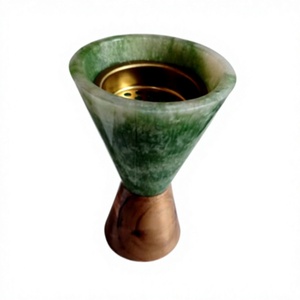 Regal Aroma Exquisite Resin Inlay Acacia Wood Bukhoor Burner Luxury Artistic Oud Holder for <b>Home</b>, Ramadan, and Eid Celebrations - Product Image 1