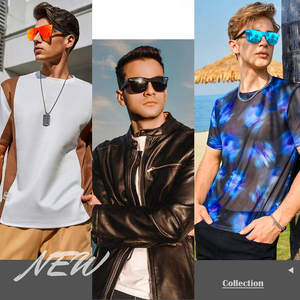 Hợp thời trang phân cực nhân đôi Kính mát người đàn ông phụ nữ phẳng một mảnh phản chiếu Shades cho lái xe câu cá UV bảo vệ kính mát - Product Image 6