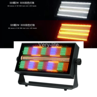 Projecteur Stroboscopique 400W RGB Blanc Chaud Blanc Froid 60+100 Segments Contrôle DMX512 IP33 CRI90 Lumière de Scène LED pour DJ Bar Événements Son et Lumière