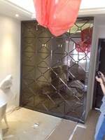 "Modern Luxury Glass Wall Mirror With Acrylic Frameless Design | Art Deco & Antique Styles | Float Material"