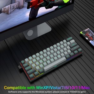 New 61 <b>Keys</b> Usb Wired Gaming Mechanical <b>Keyboard</b> <b>with</b> Rapid Magnetic Switches Rgb Backlit Axis for Desktop Hz-61 Rapid Trigger - Product Image 5