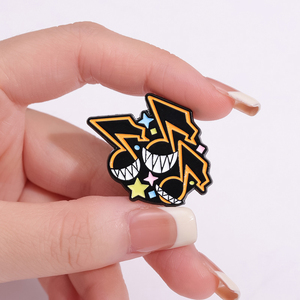 Kartun bintang Enamel Pin lucu pakaian ransel bros kerah lencana lucu Gotik Punk perhiasan aksesoris hadiah untuk teman-teman - Product Image 3