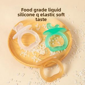 Gant de dentition sensoriel souple en silicone de qualité alimentaire sans BPA pour bébés de 0 à 24 mois, anti-sucette - Product Image 3