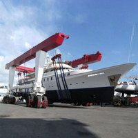 Largement utilisé sur le marché européen 100 tonnes ~ 1000 tonnes grue de yacht de levage de bateau mobile