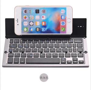 Giá rẻ nhỏ gọn nhỏ có thể gập lại không dây Bluetooth 3 lần gấp ba bàn phím cho <span class=keywords><strong>iPhone</strong></span> iPad Máy tính bảng - Product Image 5