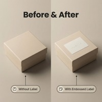 Autocollant en papier texturé haut de gamme personnalisé, autocollant de logo en gros, autocollant gaufré pour emballage de bougies, de parfums et de canettes