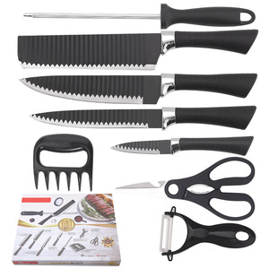 Ensemble de 8 couteaux Bear Claw en acier inoxydable avec éplucheur et ciseaux pour la cuisine et les cadeaux - Product Image 5