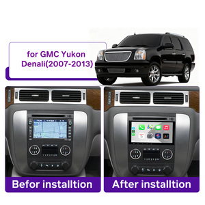 Autoradio stéréo sans fil CarPlay avec IA vocale 64 Go pour GMC Yukon Denali 2007-2013, Android Auto filaire, navigation GPS, lecture multimédia - Product Image 2