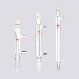Verre de laboratoire, joint standard 24/40, distillation en <span class=keywords><strong>chimie</strong></span>, verre borosilicate, condenseur de Liebig avec raccord de tuyau - Product Image 2