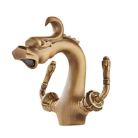 Robinet mitigeur d'eau d'évier de cuisine, classique, Vintage noir mat pour la cuisine et salle de bains