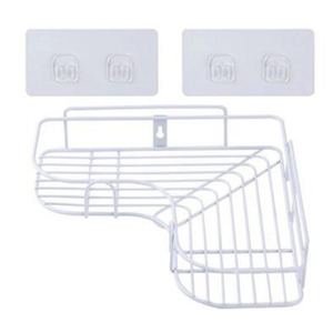 1Pc Iron Bathroom <b>Shelf</b> Shower Caddy <b>Wall</b> <b>Mount</b> Shampoo Storage <b>Shelves</b> with Suction Cup Kitchen Organizer Bathroom Accessories - Product Image 3