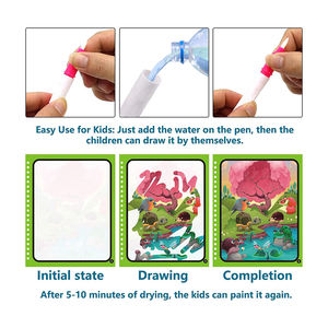 Penna d'acqua di Halloween che dipinge libri magici giocattoli per bambini di 3 anni che scrivono disegnano un libro da colorare magico - Product Image 6