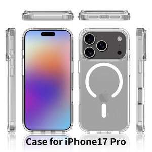 Housse de protection complète <span class=keywords><strong>anti</strong></span>-chute haut de gamme <span class=keywords><strong>coque</strong></span> transparente transparente <span class=keywords><strong>coque</strong></span> de téléphone portable haut de gamme pour <span class=keywords><strong>iPhone</strong></span> 17 Air 17Promax - Product Image 2