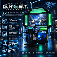 Machine de jeu d'arcade de tir à monnayeur de 55 pouces, jeu de tir commercial Ghost Shooting pour centre de divertissement intérieur