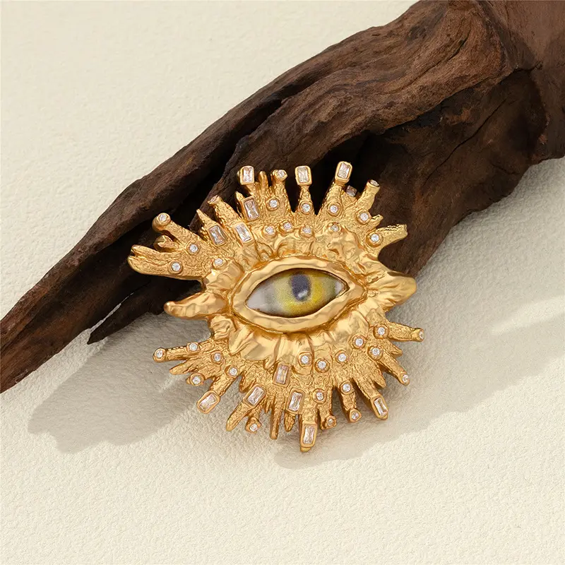 Toptan kişiselleştirilmiş abartılı göz halkaları Vintage göz halkaları elmas nişan yüzüğü