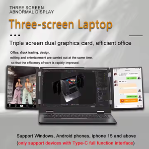 New arrivals ba màn hình 16inch + 10.5inch màn hình * 2 Intel Core i7 <span class=keywords><strong>DDR4</strong></span> 64GB Ram 4TB SSD máy tính xách tay thương hiệu mới ordinateur xách tay - Product Image 2