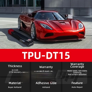 Película de Protección de Pintura PPF con Garantía de 10 Años, 7.5mil, Calidad USA, 60'*50ft, TPU PPF Antiarañazos, Pegamento Ashland - Product Image 3