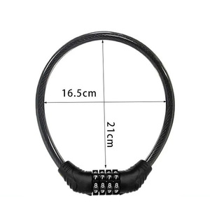Câble de vélo à combinaison à 5 chiffres ADT, cadenas à chaîne pour vélo électrique, câble de vélo robuste, chaîne en acier au manganèse - Product Image 5