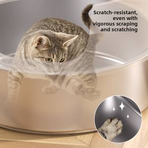 Litière pour chat <span class=keywords><strong>de</strong></span> luxe transfrontalière entièrement fermée, capacité 100L, extra large, <span class=keywords><strong>pot</strong></span> <span class=keywords><strong>de</strong></span> fleurs désodorisant, anti-odeur, anti-éclaboussures J5 - Product Image 5