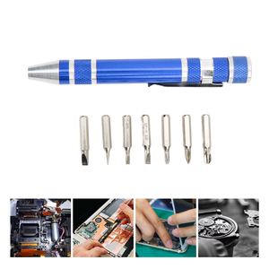 Juego de Destornilladores de Bolsillo 8 en 1, Juego de Herramientas de Reparación Magnéticas de Precisión, Kit de Herramientas Manuales Portátiles de Aluminio, Mini Destornillador - Product Image 2