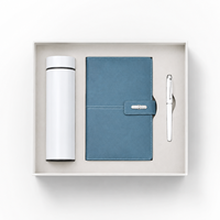 Coffret cadeau de luxe N2001 : Carnet en cuir, stylos, logo personnalisé, cadeau d'entreprise, coffret cadeau d'entreprise avec bouteille d'eau