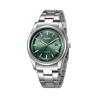 Montre de couple TUCKER TU9812 en gros pour hommes et femmes, unisexe, avec boîtier en acier inoxydable et cadran à aiguilles, mouvement à quartz