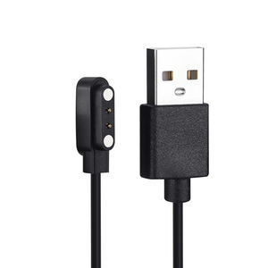 Magnetische 2 Pogo Pin Oplader 5V 1a Usb Oplaadkabel Voor Smartwatches Pvc Compatibel 2.5Mm 2.84Mm 4.0Mm 7.62Mm Smartwatches - Product Image 5