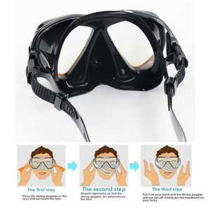 <span class=keywords><strong>Masque</strong></span> de plongée Waspo à faible volume, vision HD, lentilles en polycarbonate anti-buée, vue à 180°, idéal pour la plongée sous-marine et le snorkeling - Vente Flash - Product Image 5
