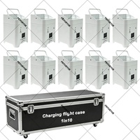 Lumière matricielle LED RGBWA+UV 6*18W à piles, télécommande sans fil DMX512, 16/10 canaux, indice de protection IP33, durée de vie 30000h, pour scène