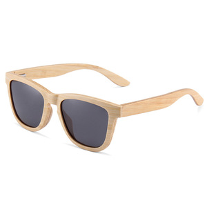 Gafas de Sol de Madera de Bambú para Hombre, Lentes Polarizadas TAC con Protección UV400, para Conducir, Protección Solar, Atuendos de Moda, Origen Wenzhou B2022 - Product Image 1