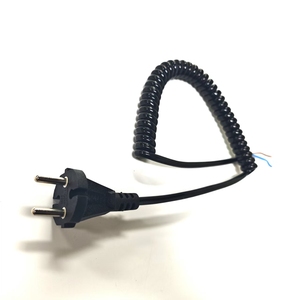 Câble d'alimentation spiralé rétractable à 2 broches EU vers extrémité dénudée, 0,75 mm², 2 conducteurs, pour appareils électroménagers - Product Image 6