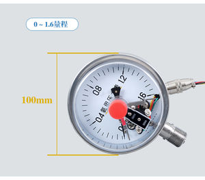 Kekhao เครื่องวัดความดันสแตนเลสเชื่อมต่อ NPT 1.6MPa KHXC-100BF ความแม่นยำ1.6% ขนาดแอมโมเนีย100มม. ใช้1ปี - Product Image 6