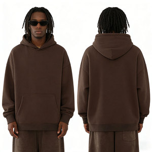 Sudadera con Capucha Extra Grande de Frente Liso AMCLEVER para Hombre, Diseño sin Cordón, Impresión de Logotipo Personalizado, Lista para Bordar, Ropa de Invierno de Alta Calidad - Product Image 4