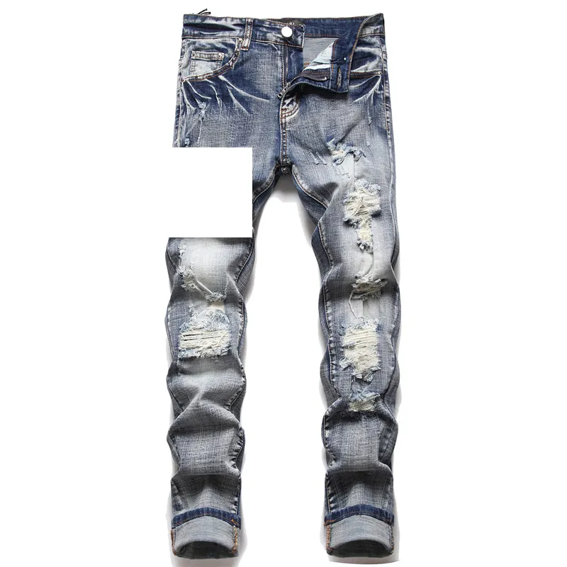 AIPA Custom Jeans Pant Gray Outdoor Side Pockets Men Jeans Trouser New Arrival Ripped Men Denim Jeans