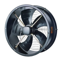 220V/380V ventilateur d'échappement à flux axial silencieux électrique Rotor extérieur carré ventilateur de conduit de Ventilation industrielle à faible bruit avec montage