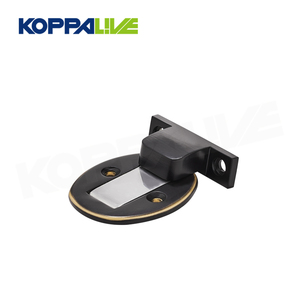 Arrêt de porte noir au sol de luxe Koppalive Arrêt de porte <span class=keywords><strong>magnétique</strong></span> invisible en laiton pour hôtel - Product Image 3