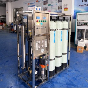 Système de filtration d'eau par osmose inverse commercial 500LPH en acier inoxydable certifié ISO CE pour hôtels et restaurants, auto-nettoyant, faible consommation d'eau usée, OEM - Product Image 3