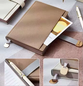 Hot-bán A5-sized văn phòng nhật ký và máy tính xách tay ràng buộc với <span class=keywords><strong>PU</strong></span> bao gồm, được trang bị với chủ sở hữu bút. - Product Image 4