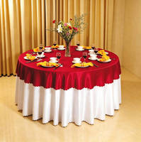 Housses de chaise jacquard personnalisées avec ceinture décorative, nappes rondes, housses de chaise de banquet, jupes de table pour mariage et hôtel