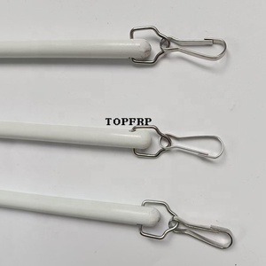 Fiberglass Pole Curtain <b>Rod</b> Pull Stick With <b>Plastic</b> Handle - Product Image 3
