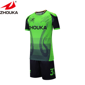 Top quality customized soccer uniform football jersey and pants green soccer uniform sports cloths damn - Product Image 2
