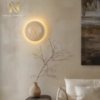 Applique Murale LED Créative Jaune en Pierre de Grotte, Style Nordique Moderne, pour Chambre à Coucher, Chevet, Gîte, Salon, Couloir