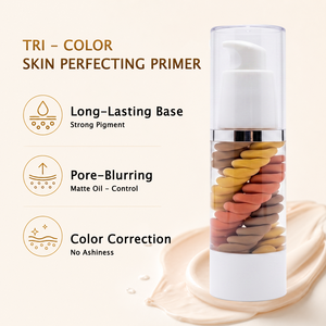 Base de Teint Équilibrante Tricolore Spécialement Conçue pour les Peaux Noires, Correcteur de Couleur Longue Durée, Base de Maquillage Estompant les Pores - Product Image 3