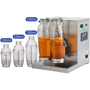 Commercial Grade Double Frame Bubble <b>Tea</b> Shaker <b>Machine</b> 220V New for Milkshakes and Smoothies Stainless Steel Beverage Maker - Product Image 4