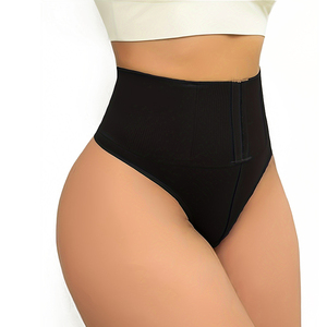 Contrôle de haute qualité minceur <span class=keywords><strong>ventre</strong></span> <span class=keywords><strong>plat</strong></span> femmes Shapewear <span class=keywords><strong>string</strong></span> culotte avec boucle réglable pour la mise en forme du corps - Product Image 2