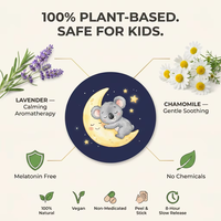 HLK Patchs d'huiles essentielles pour le sommeil des enfants, 100% naturels, sans mélatonine, végétaliens, à la lavande et à la camomille, livraison rapide, vente en gros