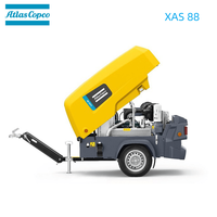 Kompresor Udara Mobile Sekrup dengan Mesin Diesel Pompa 22kw 15kw Efisiensi Tinggi Industri